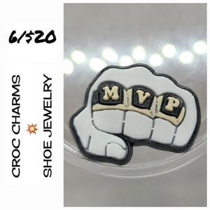 6/$20 MVP Sports Ring Croc Charm Shoe Jewelry Basketball Jibbitz Bogg Bag